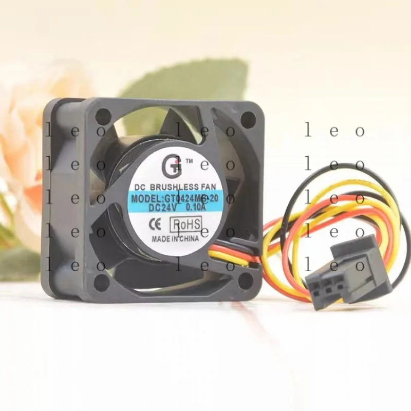 AA  for GT GT0424MB-20 4020 DC24V 0.10A 4CM 3-Pin Silent Cooling Fan