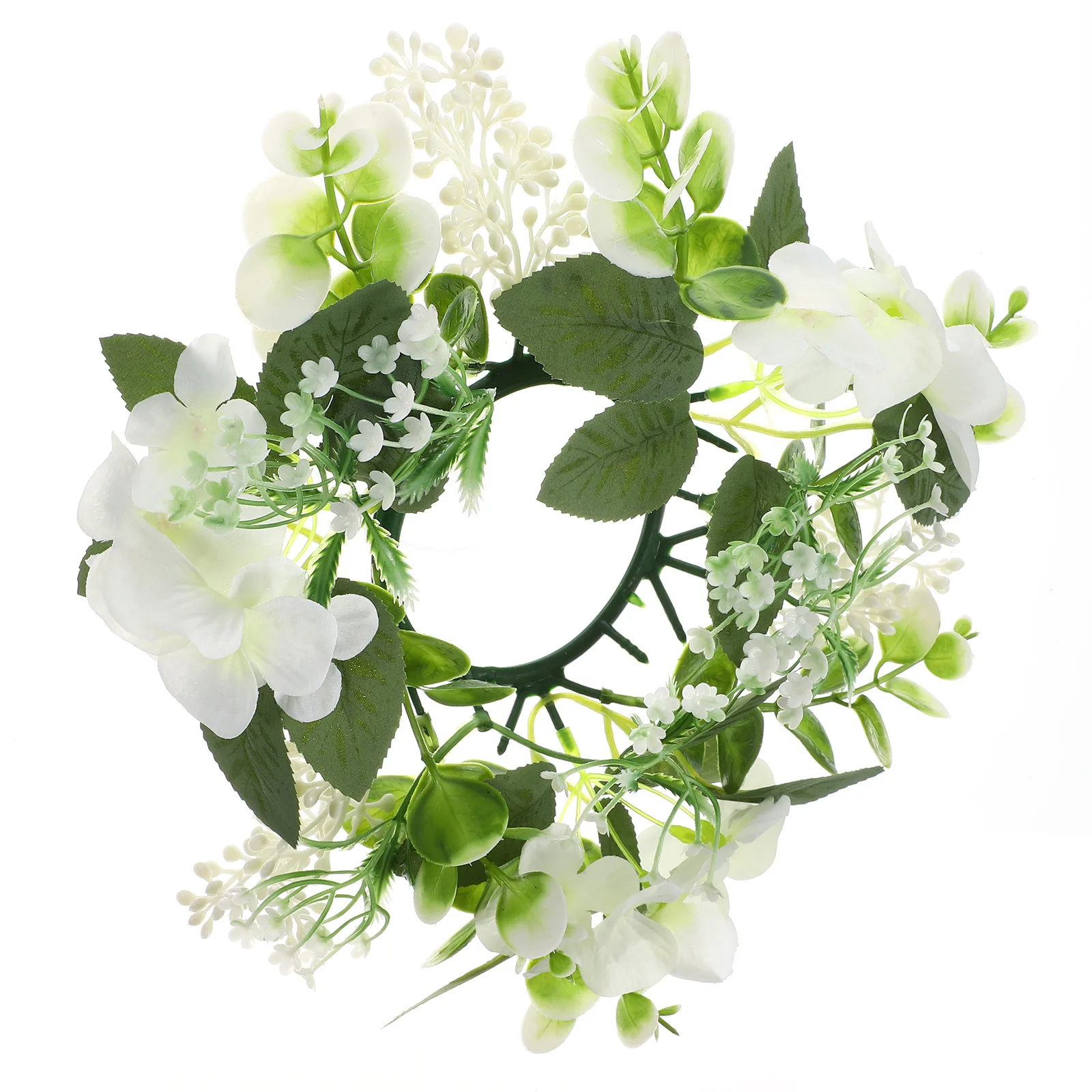 

Artificial Ring Wreath Wedding Decor Realistic Table Centerpiece Romantic Party Garland