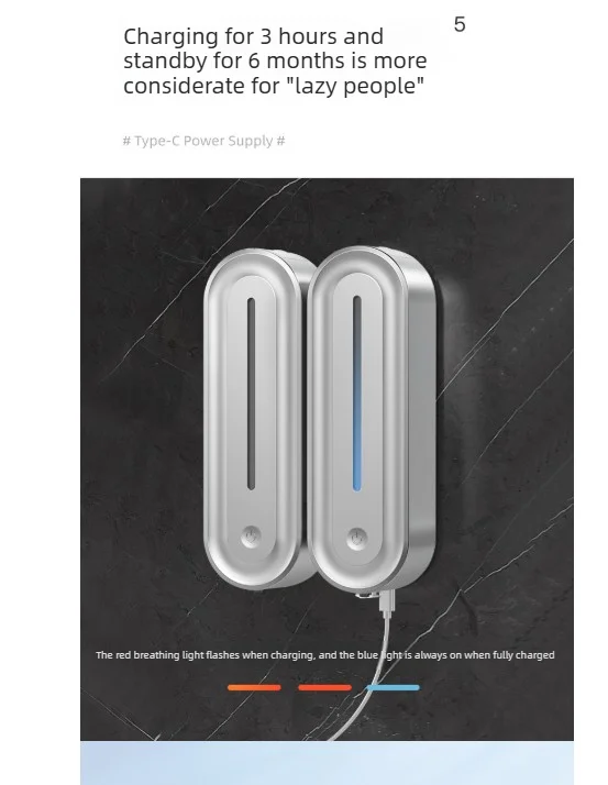 Suitable for bathroom/kitchen/shower scenarios,Touchless Induction Sensor，ABS ResinWall-mounted Automatic Liquid Soap Dispensers
