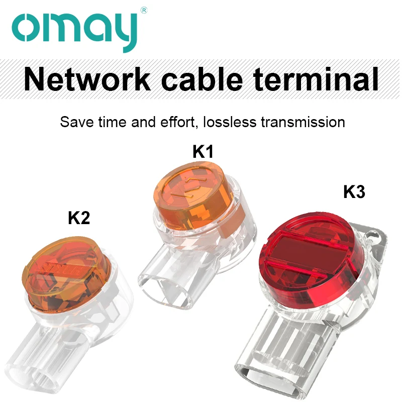 

Соединитель K1 K2 K3 обжимное соединение RJ45 RJ11 водонепроницаемый проводка Ethernet телефонный кабель Шнур сетевые клеммы