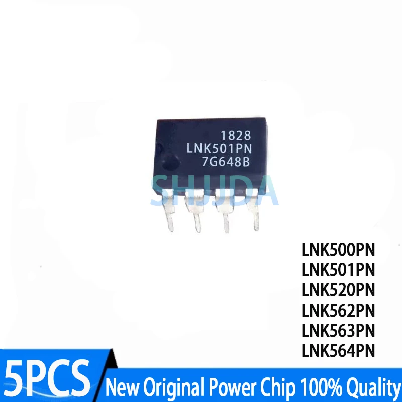 (5 pieces) New LNK500PN LNK501PN LNK520PN LNK562PN LNK563PN LNK564PN DIP Power management chip