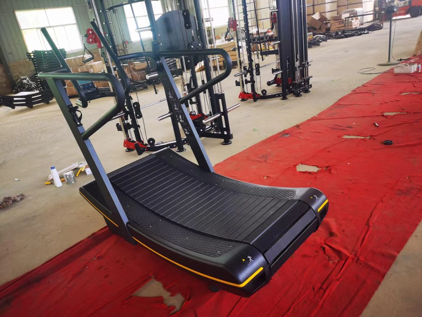 Customized Motorless Curved Treadmill Reinforced Nylon Running Belt Unavailable Indoor Outdoor Fitness Equipment for Home Gym