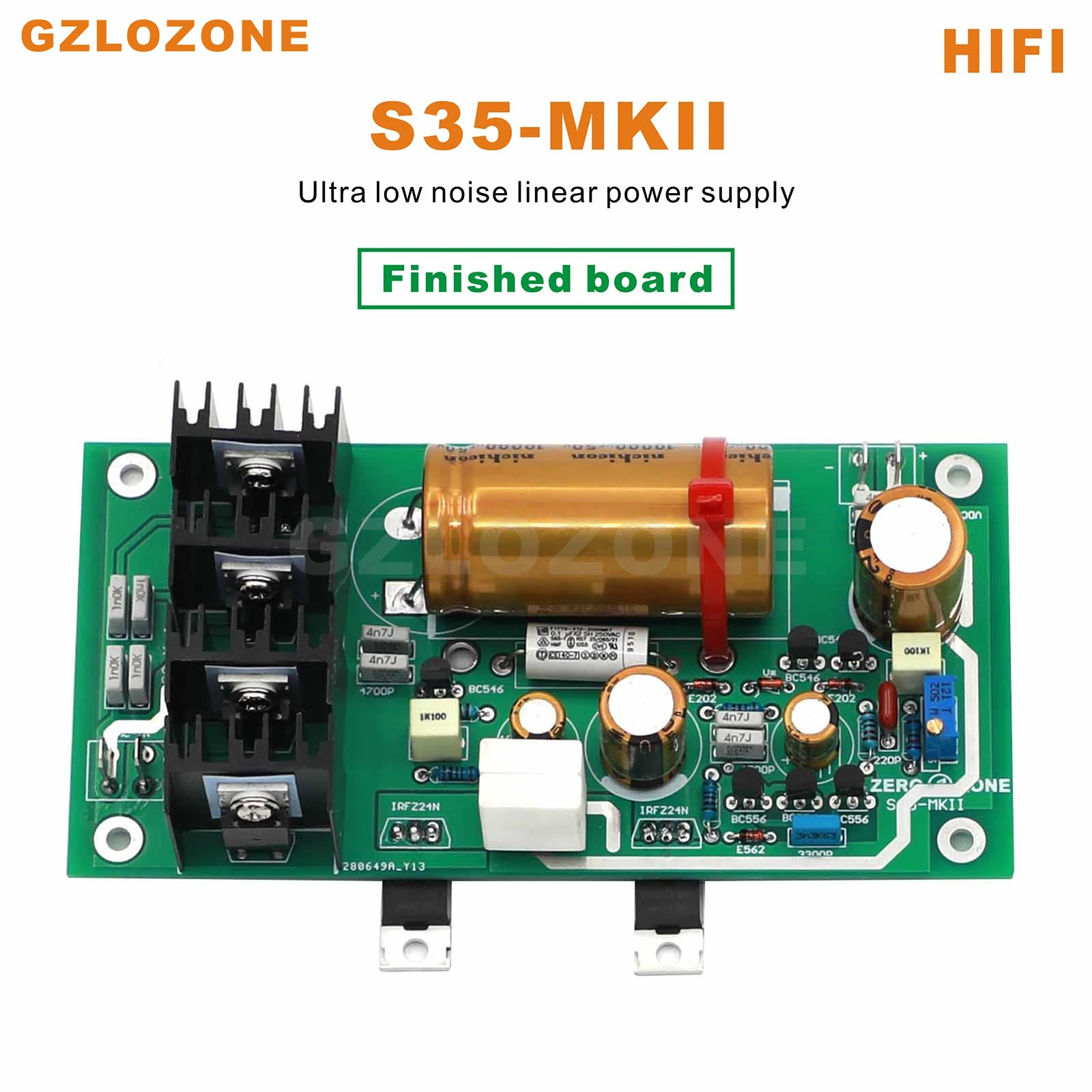 S35-MKII Fully Discrete HIFI Linear Power Supply DIY Kit/Finished Board DC 5V --- 24V Optional