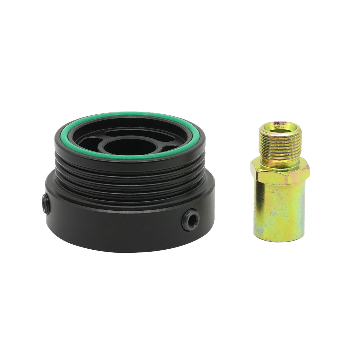 Oil Filter Sandwich Plate M20-1.5 1/8 NPT Oil Temp Pressure Sensor Adapter For 10th Civic Jade GT86 BRZ Subaru