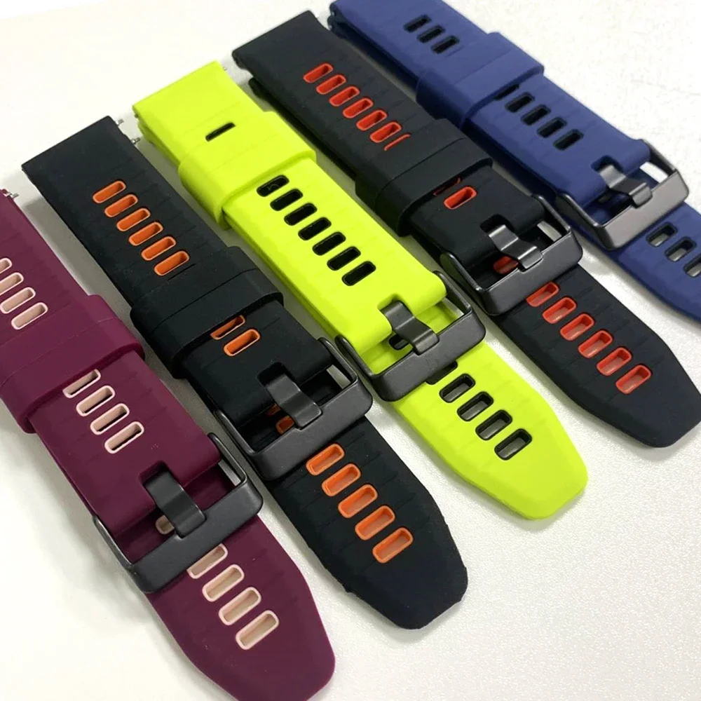 22 مللي متر حزام سيليكون ل AMAZFIT BALANCE 2/BIP 6 5/GTR 4 3 استبدال العصابات المعصم لساعة Xiaomi color2 S4 Sport Mi سوار ساعة