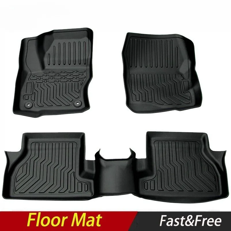 TPE Rubber Car Floor Mats For 12-18 Ford Focus All-Weather Cargo Liner TPE 3D United States