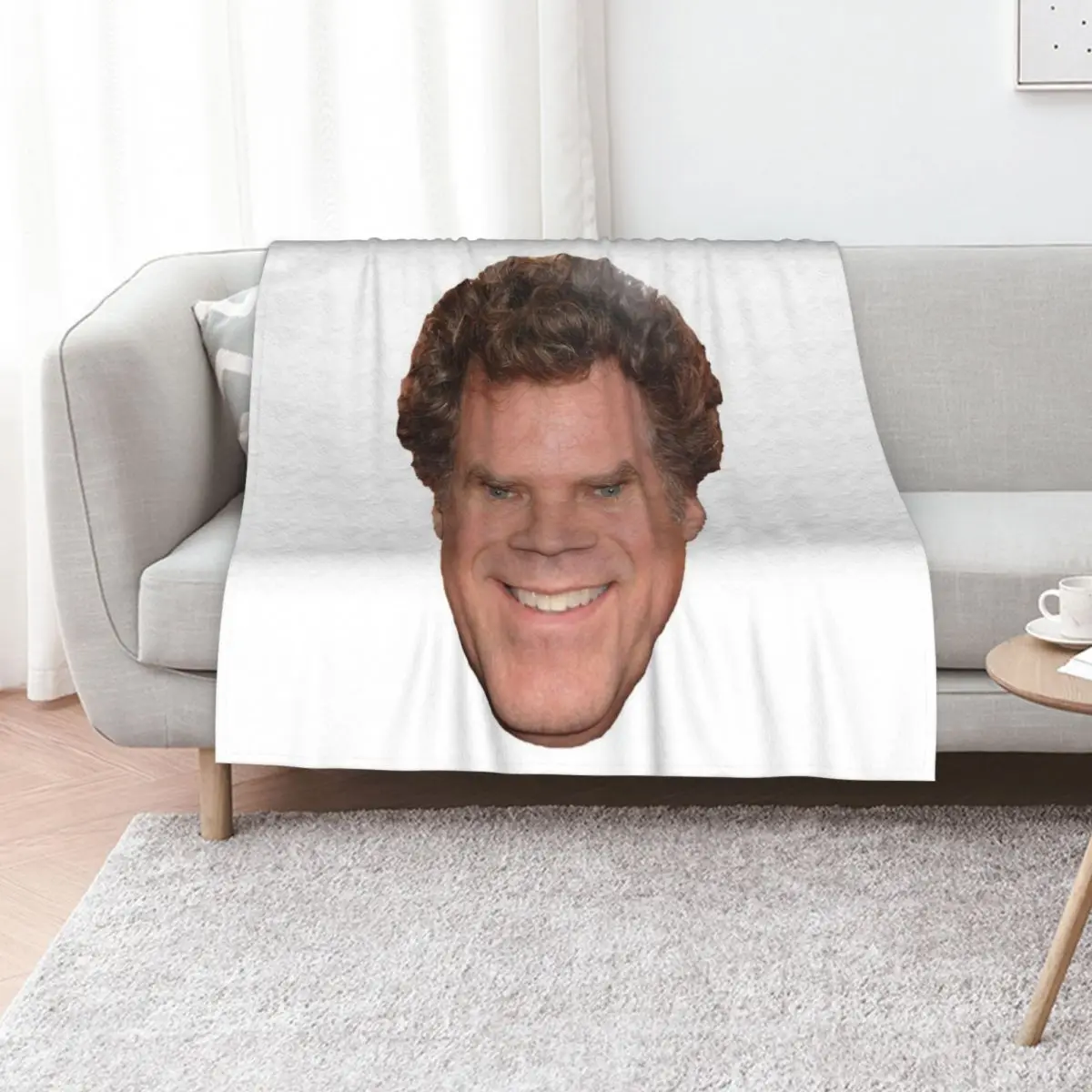 Will Ferrell Throw Blanket Softest christmas decoration Winter beds Soft Plaid funny gift Beach Blankets