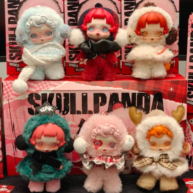 

New Skullpanda Winter Music Series Blind Box Pendant Plush Doll Mystery Box Toys Cute Action Figure Pendent DesktopOrnament Gift