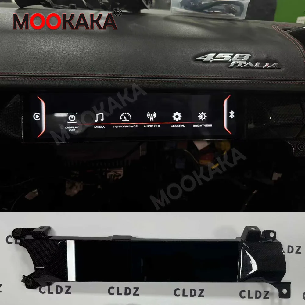Android Auto Passenger Multimedia Player For Ferrari 458 2009-2024 Co-pilot Entertainment Screen Carplay Car Radio Navi Headunit