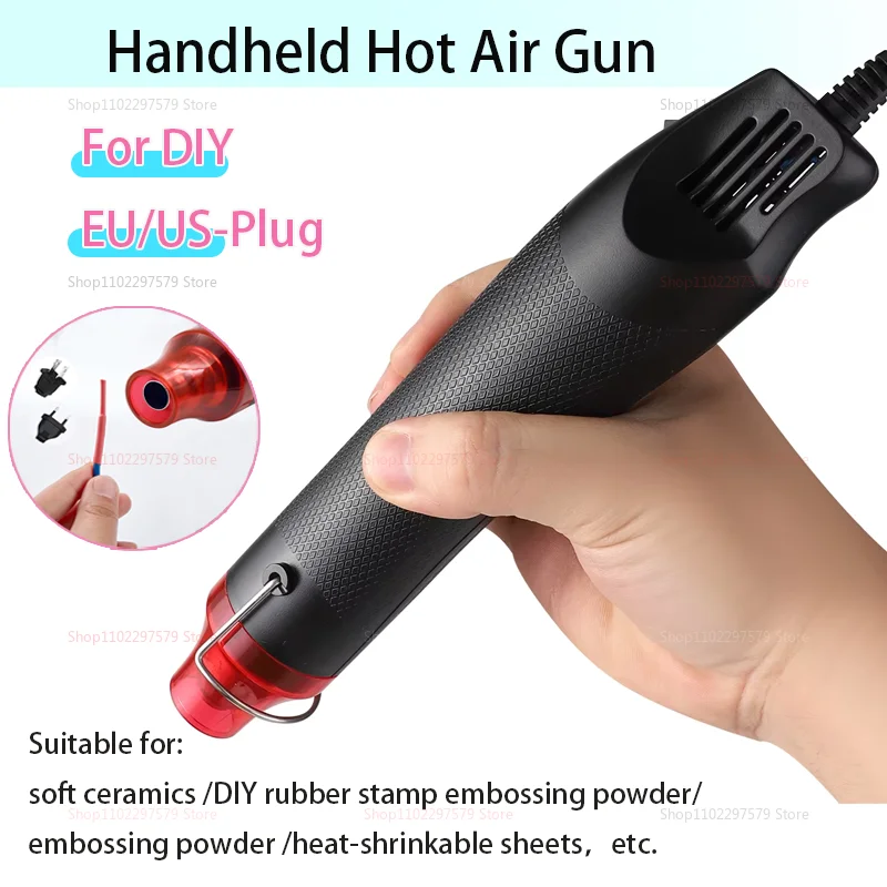 Hot Air Gun Electric Power Hot Dryer for DIY Crafts Soldering Temperature Blower Mini Heat Gun for Shrink Tubing Car Wrap