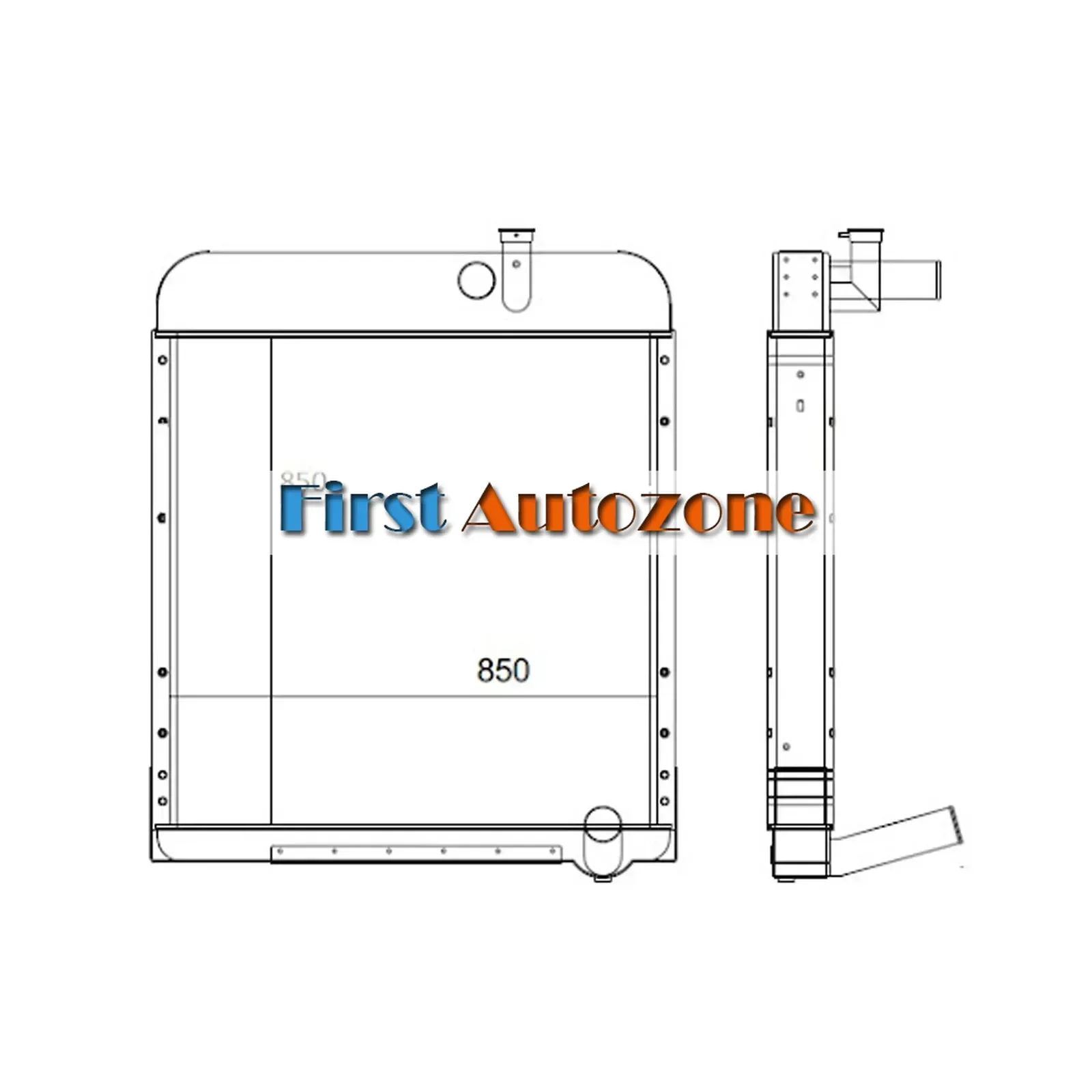 

Fits For Caterpillar CAT 120G 140G 130G 160G 143H Grader Radiator 185-7980 1857980