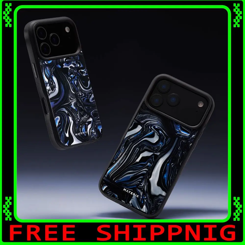 Магнитный чехол для телефона MATERIK для iPhone17, простой уникальный чехол для телефона с защитой от падения для iPhone17 pro Max, аксессуары, подарки