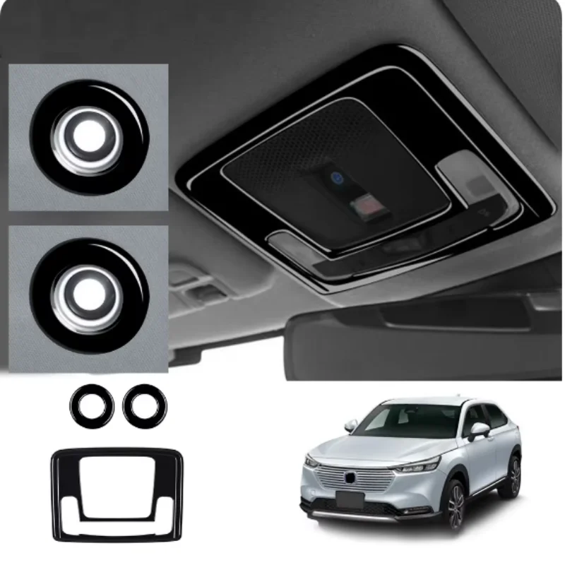 

For Honda Vezel XR-V HRV /e:NS1 2022 2023 Front Rear roof rear Reading Light Lamp cover Lampshade Panel Cover Sticker Accessorie