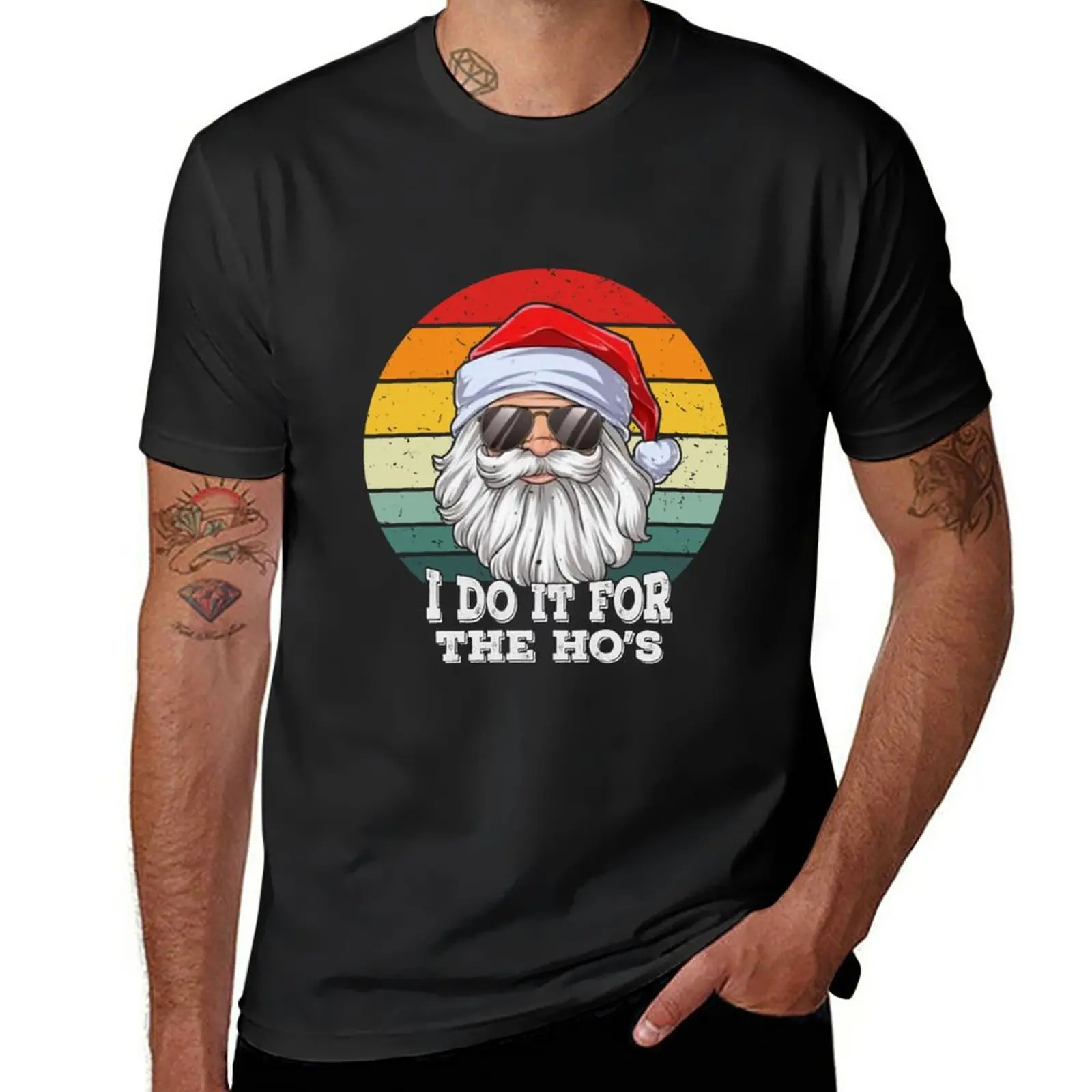 Santa Claus I Do It For The Ho’s Classic T-Shirt custom t shirt T-shirt short slim fit t shirts for men