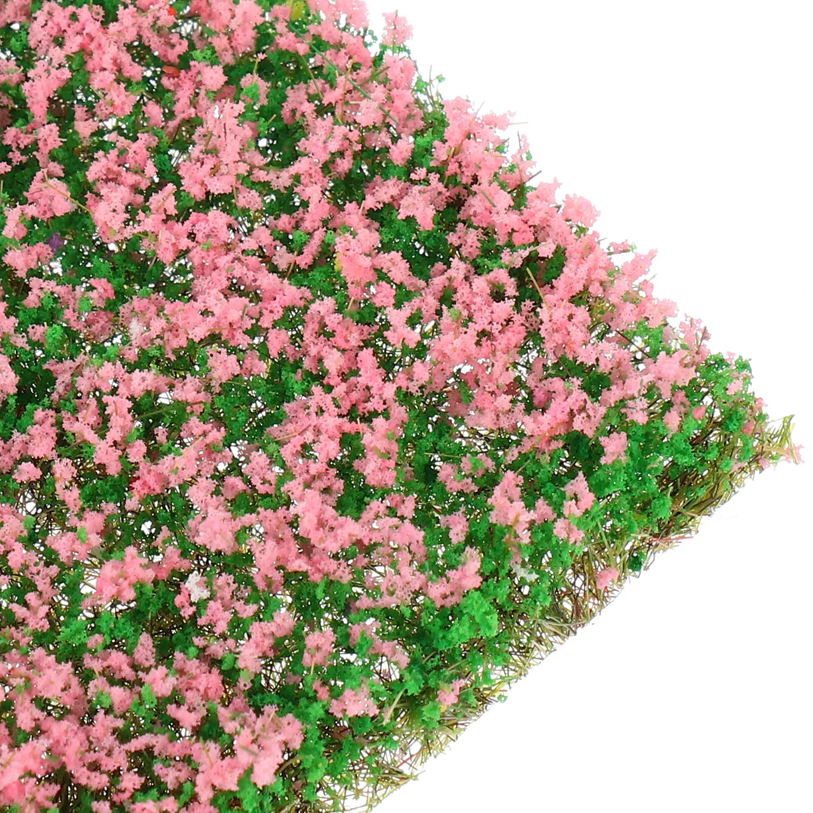 Artificial Grass Clusters Simulation Flower Cluster Mini Plant Tuft Pink Railway Cluster Ideal DIY Train Landscape Railroad