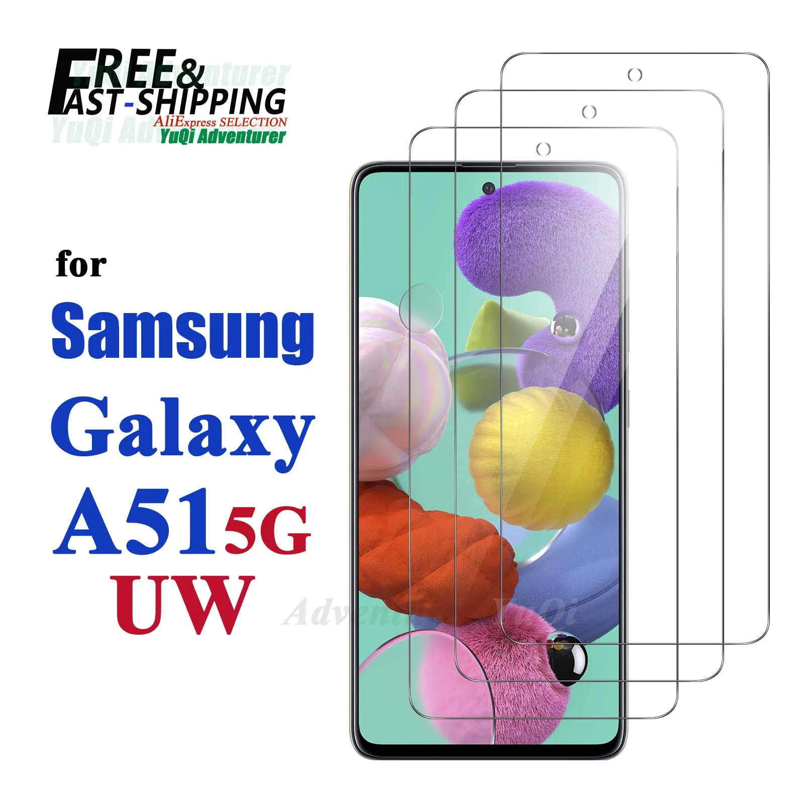 

Screen Protector For Galaxy A51 5G UW Samsung Tempered Glass SELECTION Free fast Shipping 9H HD Clear Case Friendly