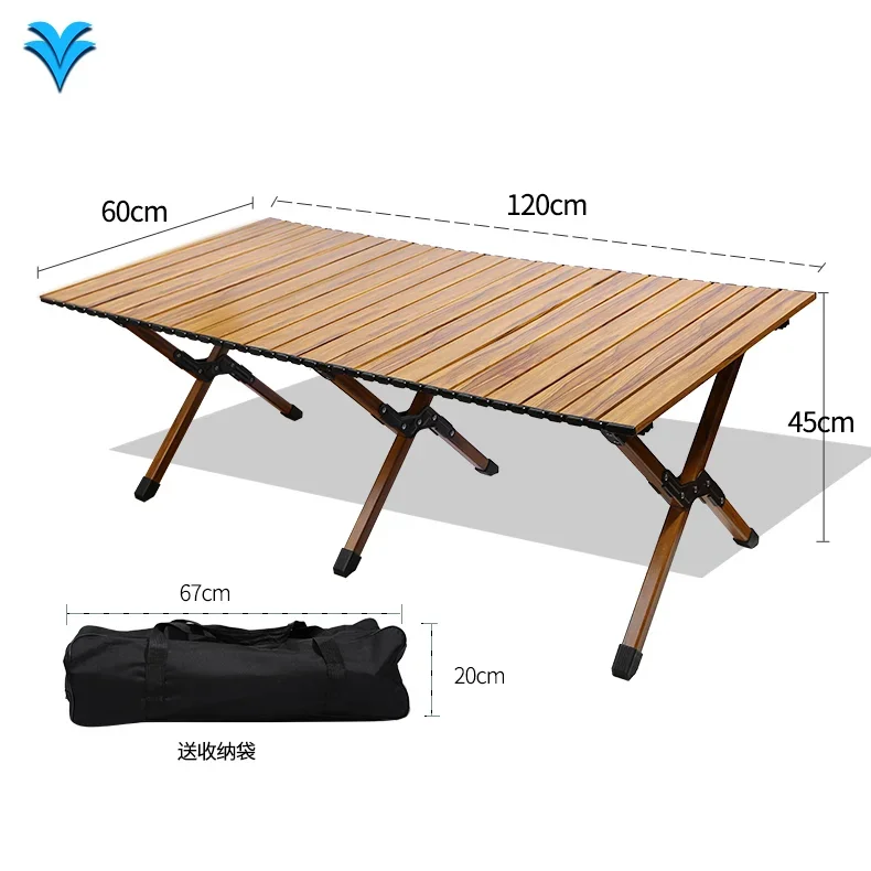 

Factory Wholesale OEM ODM Multiple People Large Roll Top Outdoor Aluminum Alloy Camping Picnic Stability Table