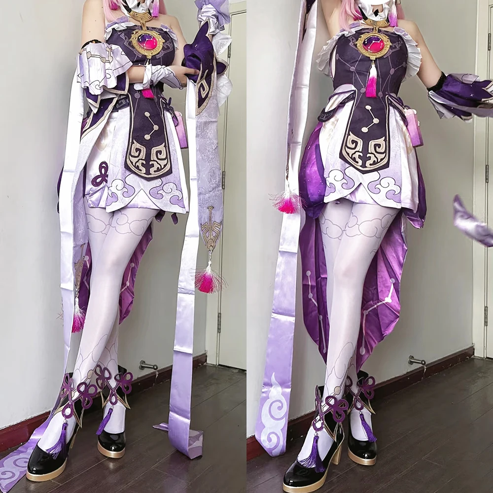 Honkai: Star Rail Fu Xuan Cosplay White stockings Pantyhose Anime Peripheral Costumes Matching Stockings Role Play Socks