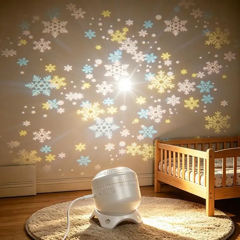 New LED Ocean Wave Projector Light Rechargeable Dynamic Rotating Atmosphere Lamp Adjustable Brightness For Bedroom Decor