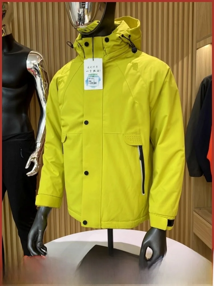 

Thiened aphene Technology Men's down Jaet Autumn Winter Outdoor Windproof Waterproof Warmth Seeking Casual Sle Zipper