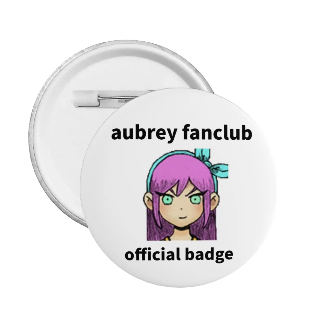 Omori Aubrey Fanclub Round Button Pin for Jeans Customizable Pinback Badges Brooches