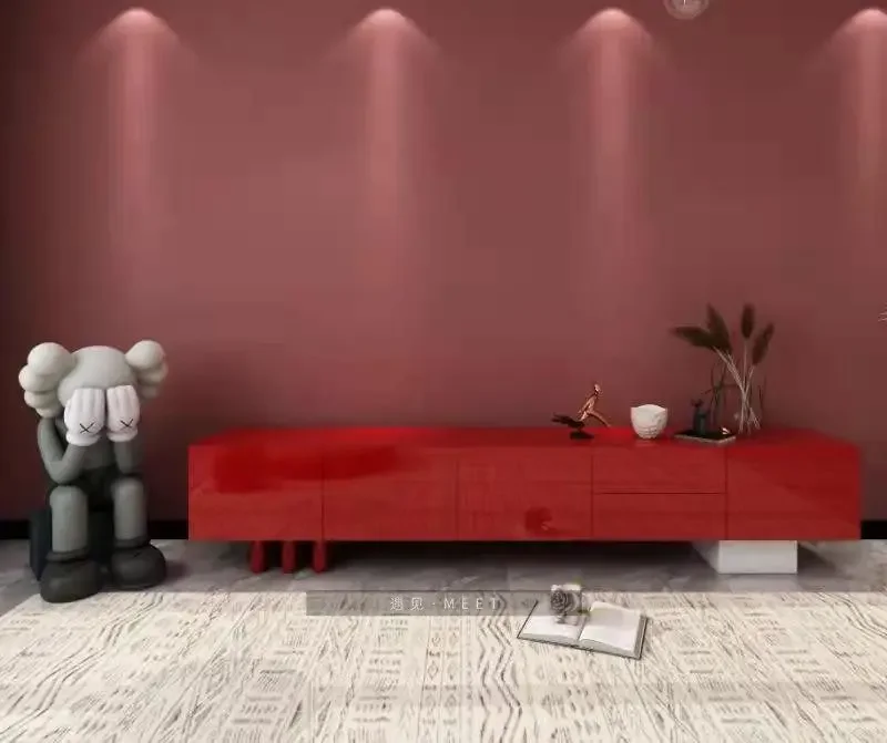 PG Nordic TV cabinet locker simple modern model room living room floor cabinet baking paint custom fashion