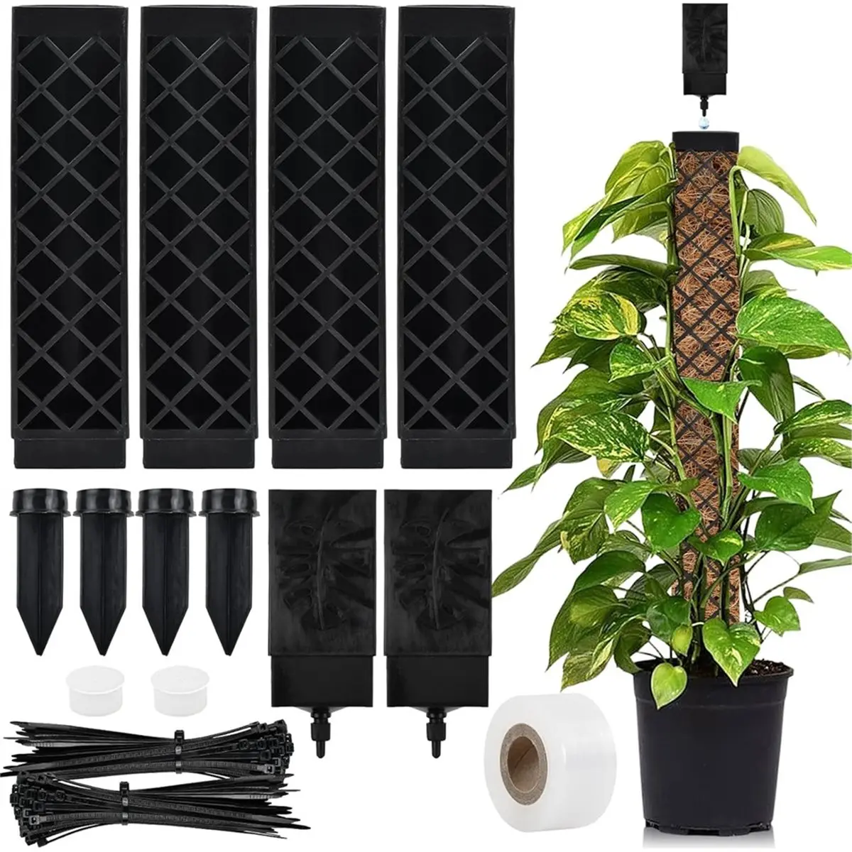 MALL Moss Rod for Monstera Trellis Indoor Plants 113 cm Trellis Monstera Plant Stake Ivy Plant Holder, for Garden Planting