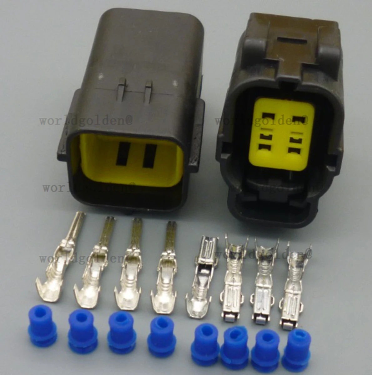 174259-2 174257-2 Compact 4Pin Black Sealed Connector for Universal Vehicles Adjust Engine Sensor Wire Layout