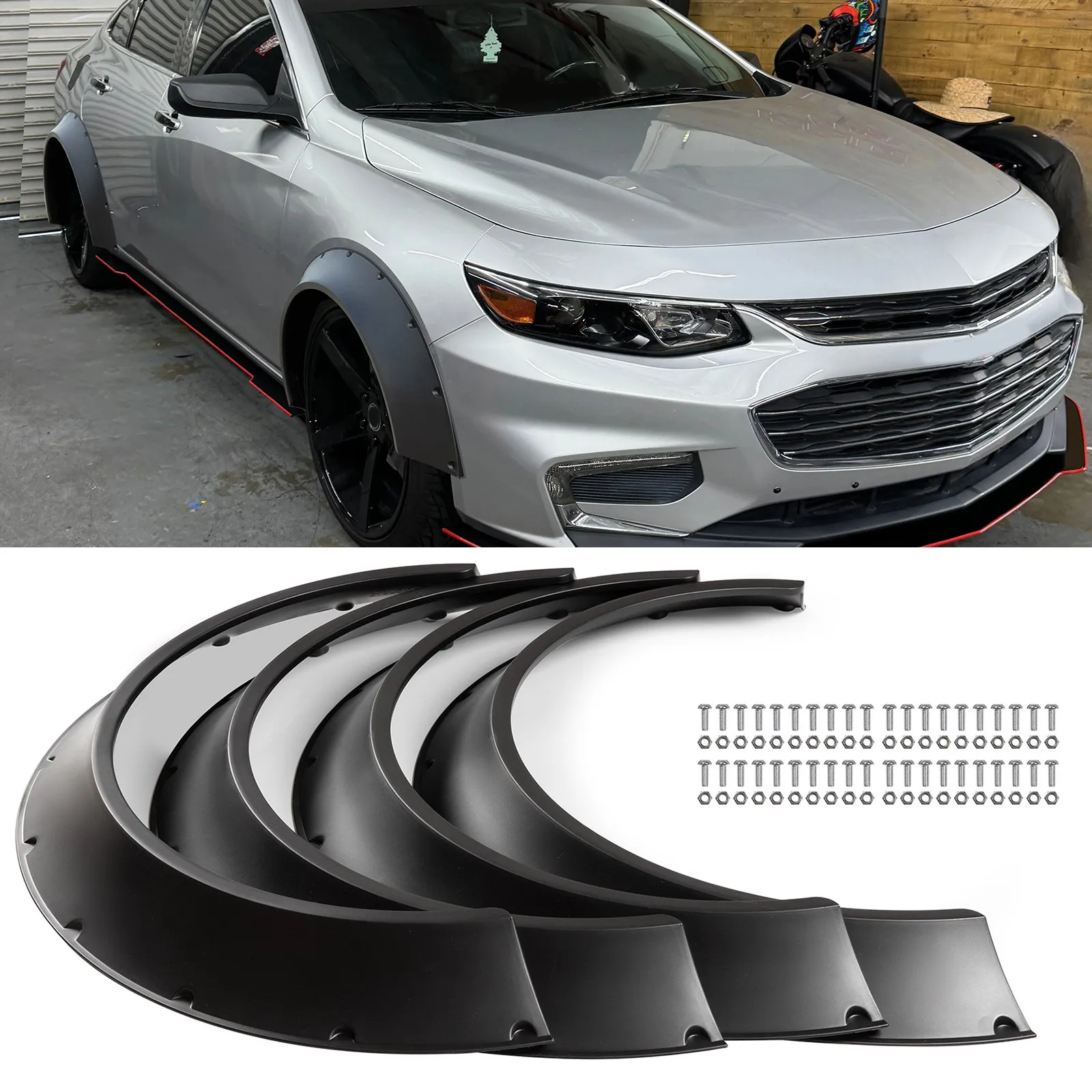 

Для Chevrolet Malibu 2005-2014: расширители колесных арок (фендеры) шириной 4 дюйма