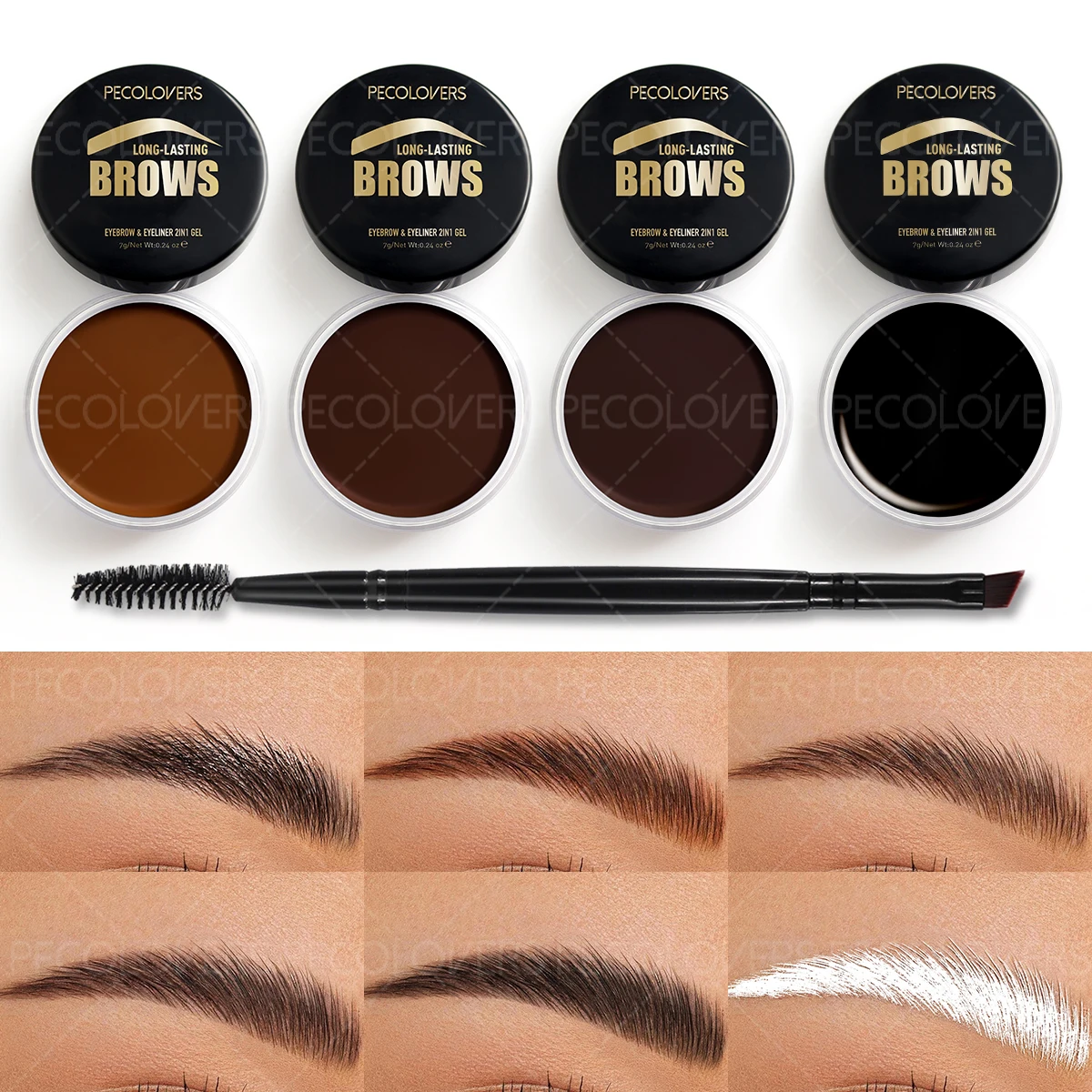 Long Lasting 3D Eyebrow Styling Cream Makeup Natural Quick-drying Wild Brow Pomade Setting Gel Wax Eyebrow Cosmetics