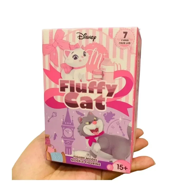 Disney Lucifer Marie Cat Blind Box Figure Kawaii Anime Mysterious Surprise Box Fluffy Cat Guess Bag Toy Xmas Gift Decor