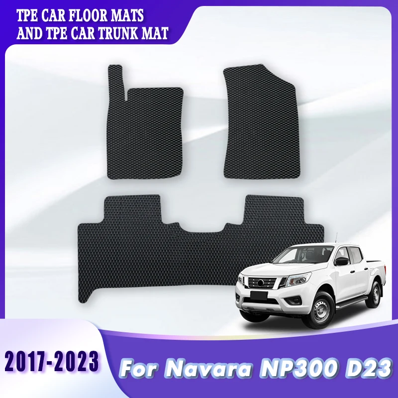 

TPE Car Floor Mats Carpets For Navara NP300 D23 2017 2018 2019 2020 2021 2022 2023 Auto Accessories Automobiles Foot Products