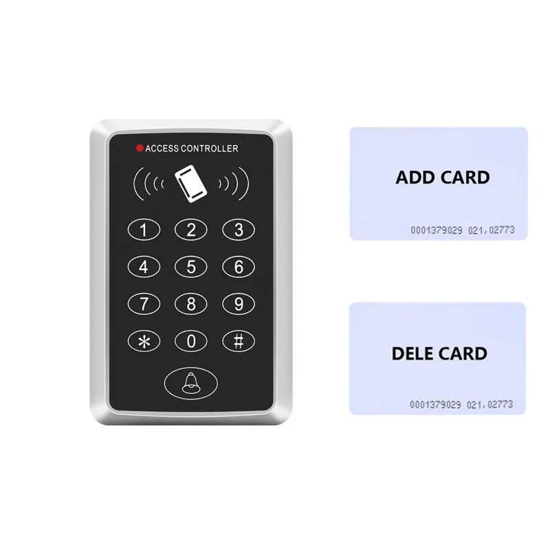 

RFID Standalone Access Control System 125Khz ID Card Keypad Button Single Door Access Controller 2pcs Mother Card