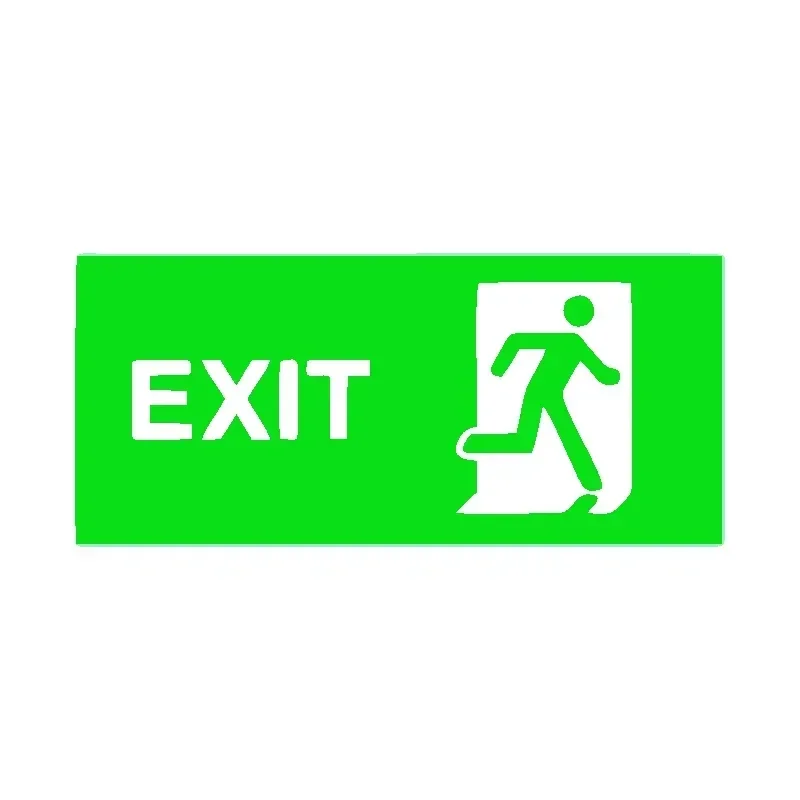 ملصق كلاسيكي ملصقات علامة تحذيرية للخروج المتعددة لسلالم الباب والمرآب المنزلي وإكسسوارات السيارات المقاومة للماء من مادة PVC #2