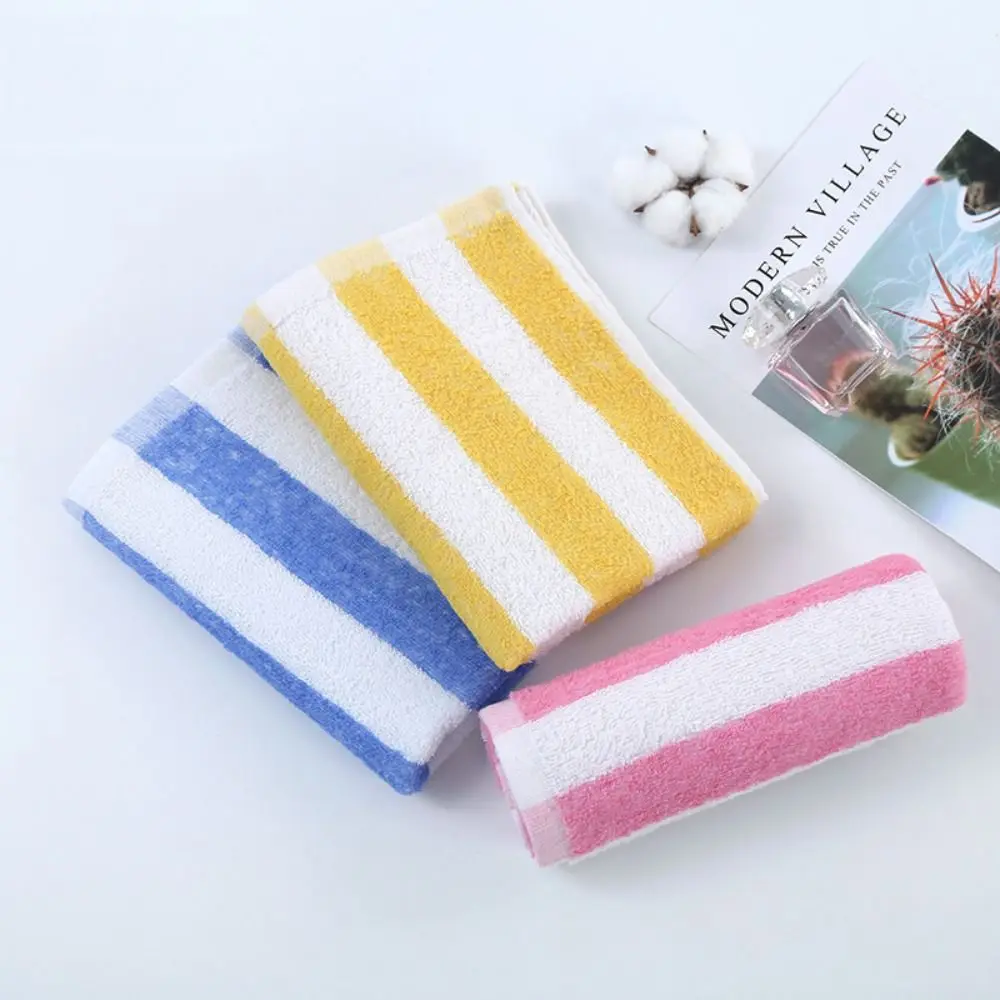 Striped Sports Bath Towel New Swim Cotton Beach Towel Absorbent Gym Towel