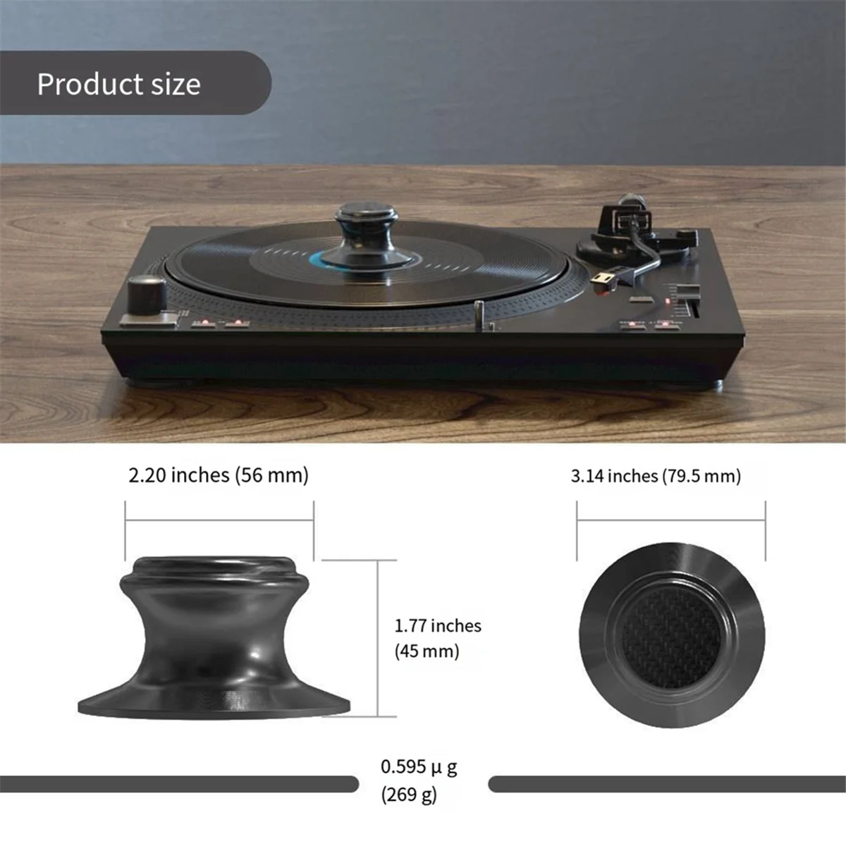 record suppression For 7/10/12-Inch LP Vinyl Records, Record Turntable Weight Stabilizer, Turntable