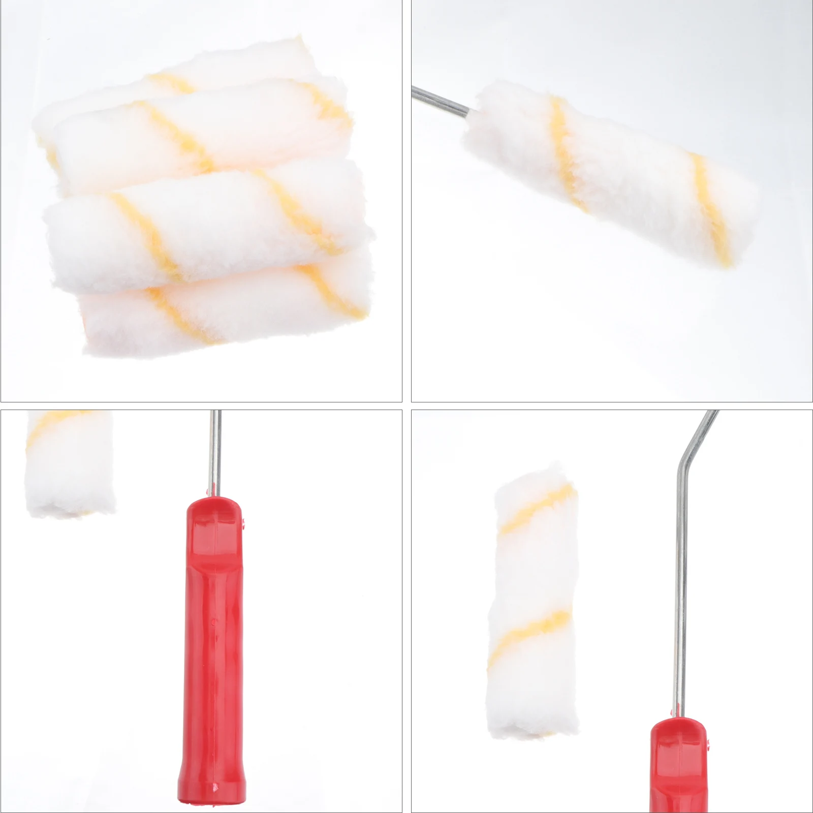 10 قطعة 4 بوصة غطاء بكرة الطلاء جدار رولة دهانات فرشاة تسليط مقاومة قابلة لإعادة الاستخدام قيلولة للمنزل مكتب أدوات الطلاء ذاتية الصنع #4