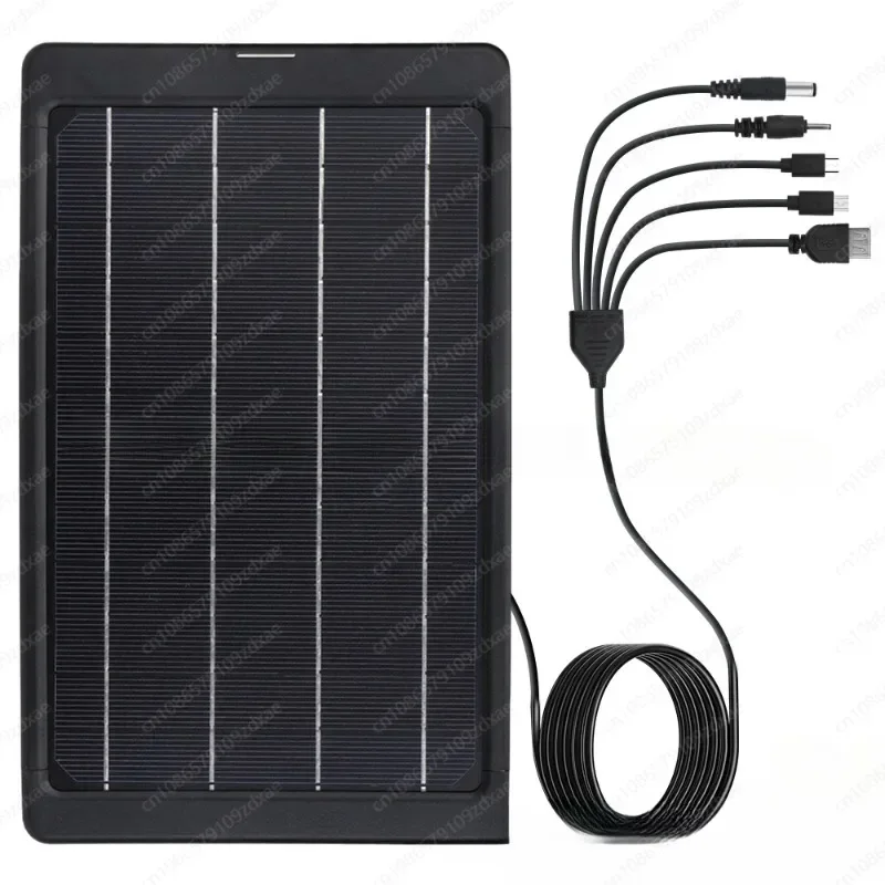 Lawn 7W Solar Panel Charger, Polysilicon 18% Conversion Rate Solar Portable Camping