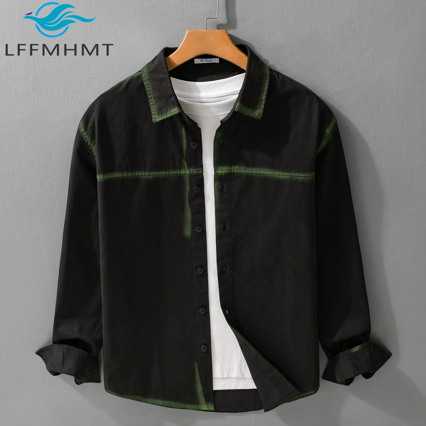 

100% Cotton Autumn Winter Fashion Good quality Streetwear Loose Casual Shirt Fashionable Simple Versatile Men's Tops 8017