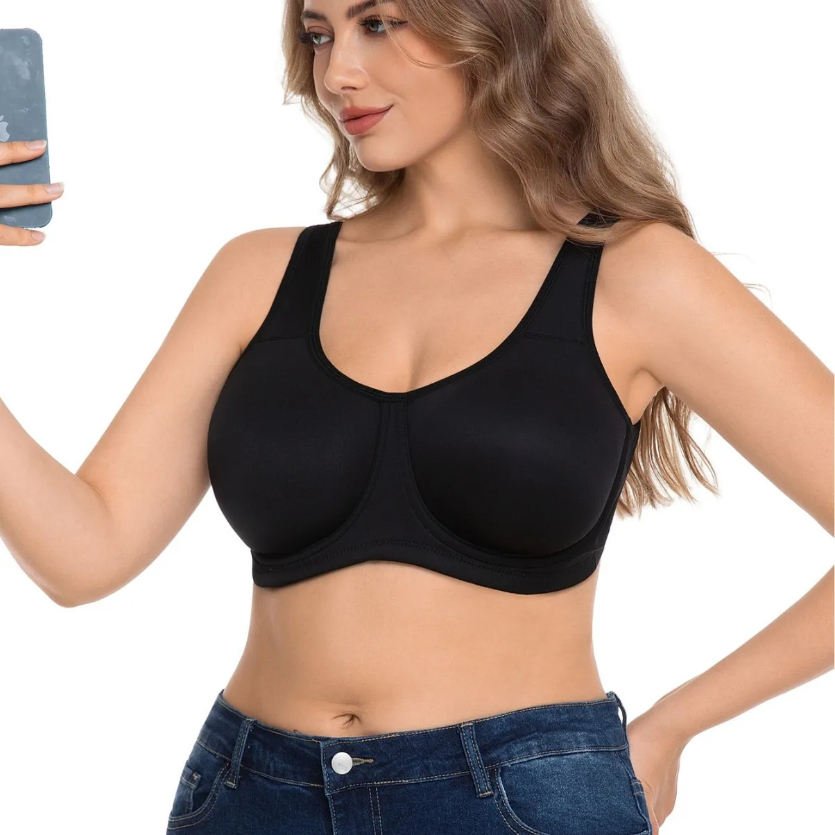 

Бесшовный бюстгальтер с косточками и низкой посадкой, повседневный стиль, женское нижнее белье (таблица размеров)