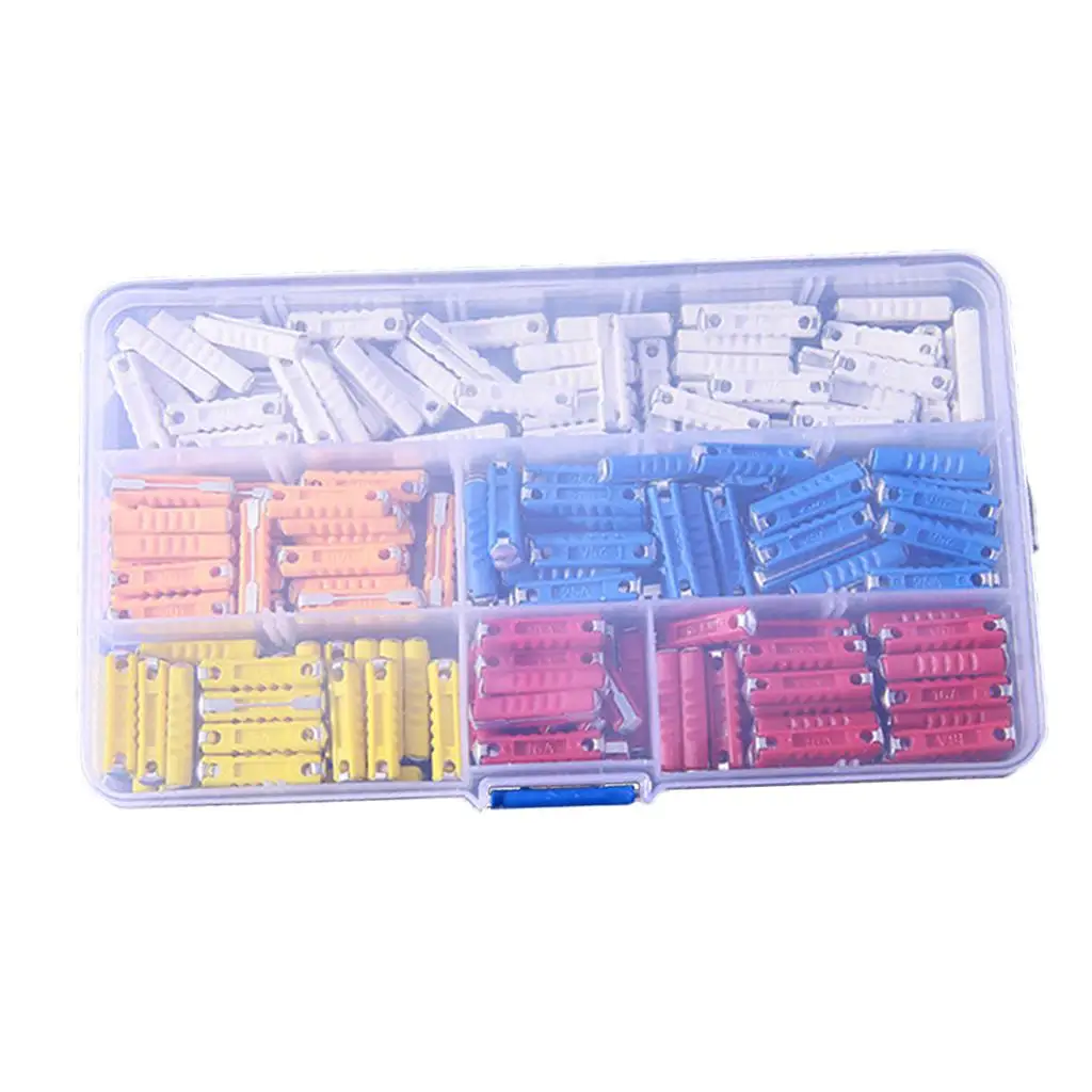 200 X Assorted Automotive Mini Fuses Set 5A 8A 10A 16A 25A Fuses Car