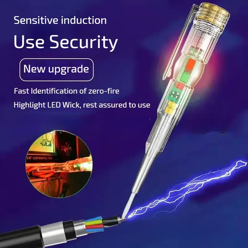 Intelligent Voltage Tester Pen Non-contact Induction Digital Power Detector Pencil Electric Screwdriver Probe Circuit Indicator