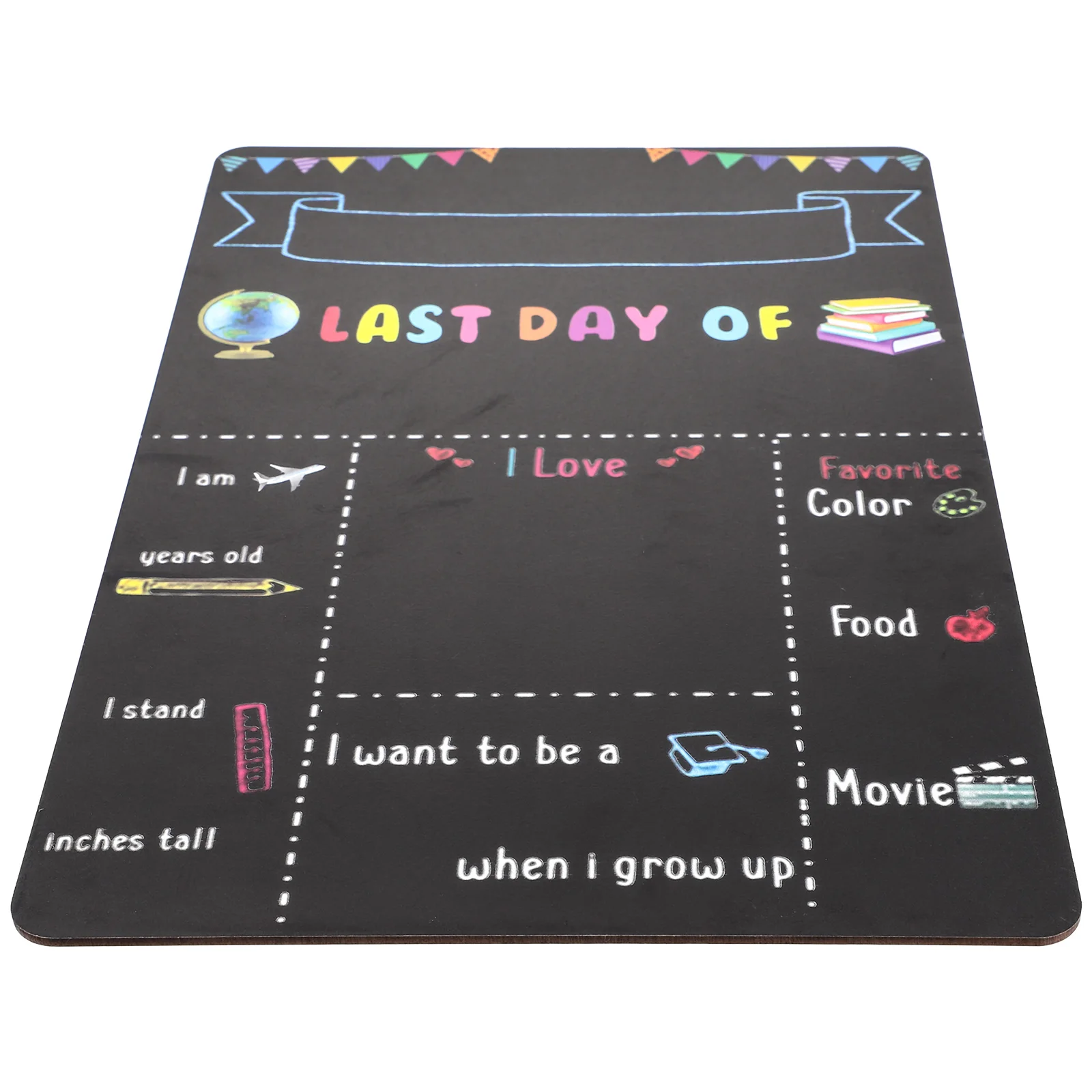 

Small Blackboard Pendant Wear-resistant School Sign Lovely Chalkboard Liquid Accessory Wood Adorable Recording