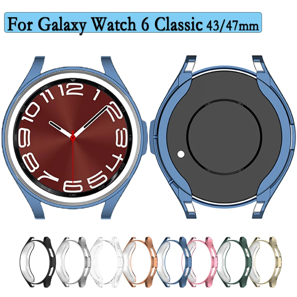 Hollow Protective Case For Samsung Galaxy 6 Classic 43/47mm Durable TPU Cover Support Charging With Watch Shell Accessories