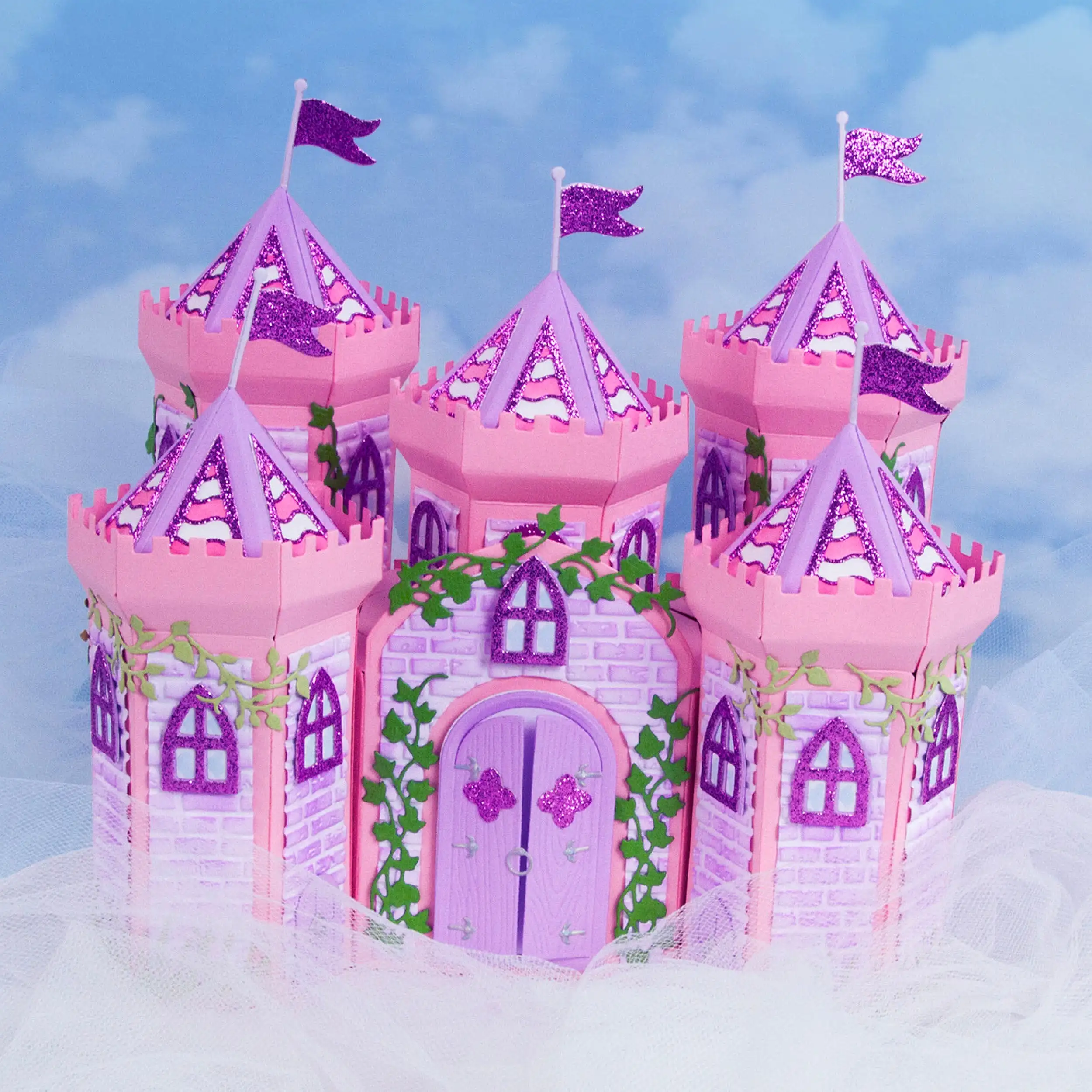 Craftwork Castle Gift Box Dies Scrapbooking Cards Words Stamps DIY 2025 New Paper Carft Cut Dies Stencils Diary Album Handmade