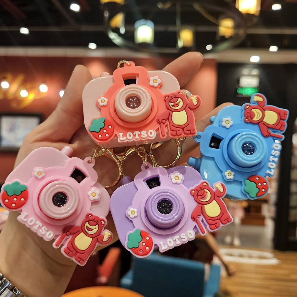 

Kawaii Disney Lotso Kawaii Keychain Children's Cute Keychain Small Pendant Bag Hanging Decoration Girl Gift