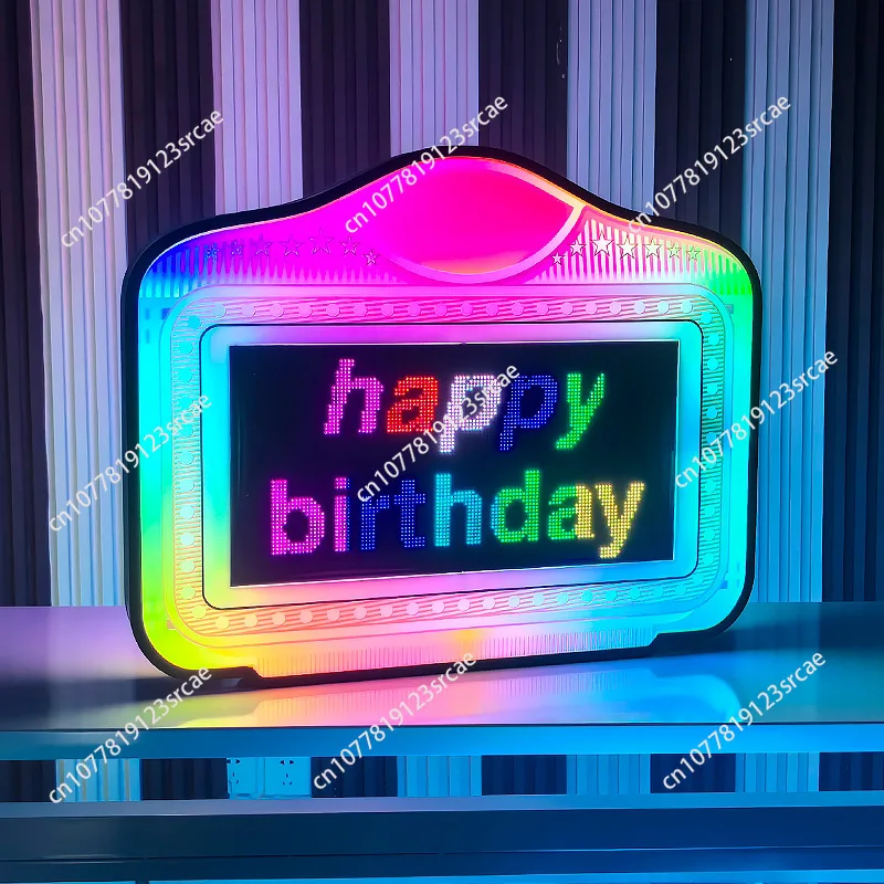 Customized Logo Marquee Board Vip Bottle Service Sign Digital  Presenter Led Letter Marquee Message Board