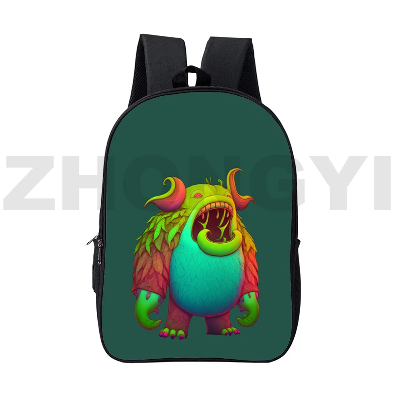 

Video Game My Singing Monsters 3D Print Backpack for Girl Boy Harajuku Anime School Bags 16 Inch Big Travel Leisure Shoulder Bag