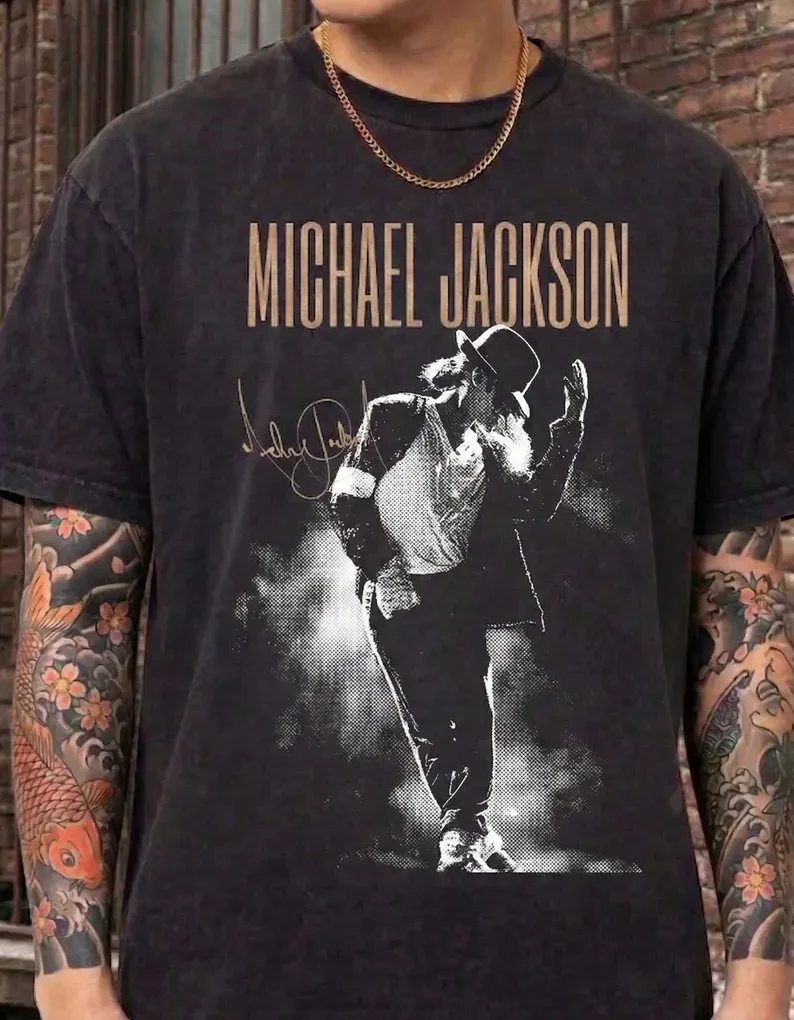 Michael jackson movie T-shirt summer Street unisex Tees Portrait Loose Casual Y2K Loose quality shirt