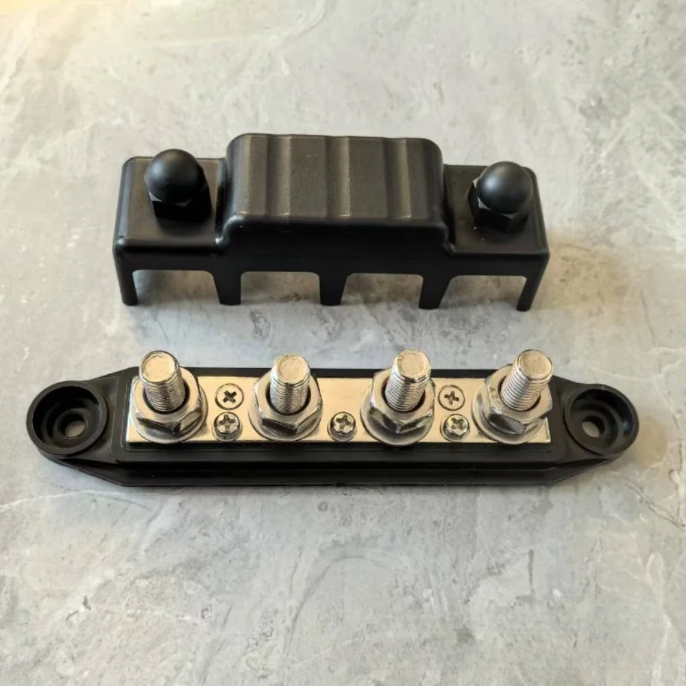 

Heavy Duty 12V Busbar Power Distribution Terminal Block 250A for RVs For Automobiles Marine Boats and Yachts Electrical Setup